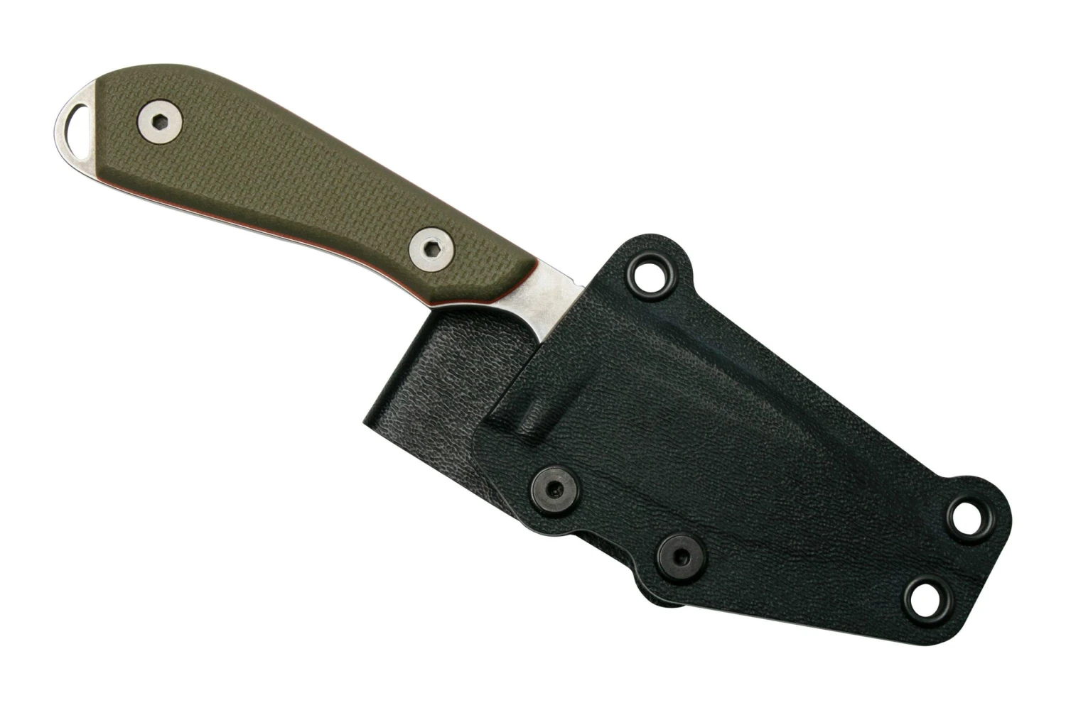 White River M1 Backpacker Pro WRM1-TGO Green/Orange G10, Funda De Kydex, Cuchillo De Cuello - Imagen 7