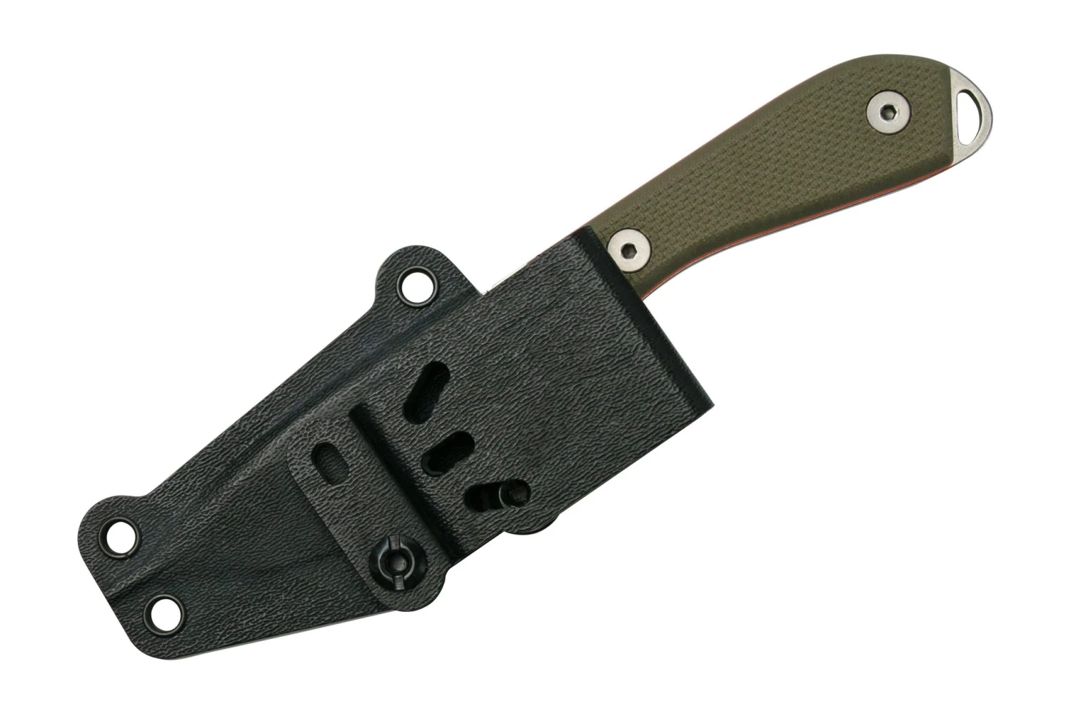 White River M1 Backpacker Pro WRM1-TGO Green/Orange G10, Funda De Kydex, Cuchillo De Cuello - Imagen 8